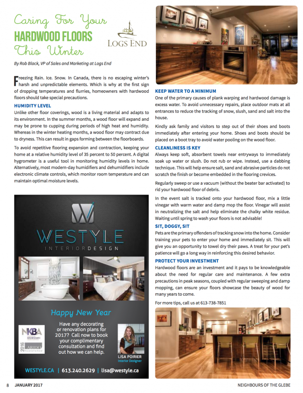 Logs End Caring for your Hardwood Floors Winter Tips