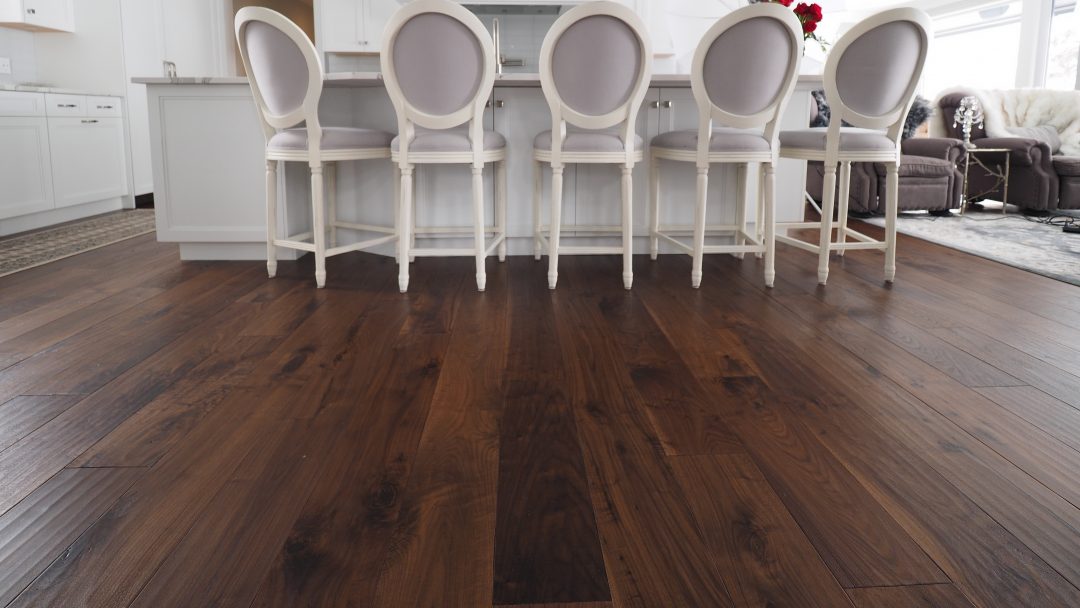 Walnut Hardwood Flooring from Logs End - Naturally Dark Hardwood