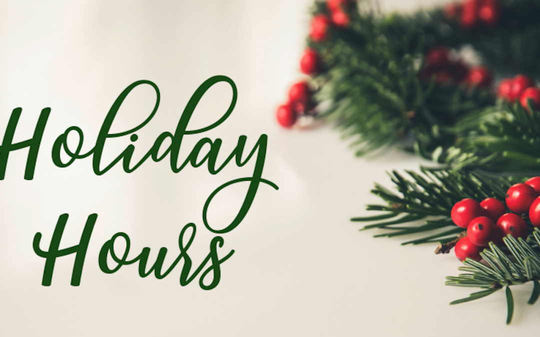 Logs End Holiday Hours 2018 Banner