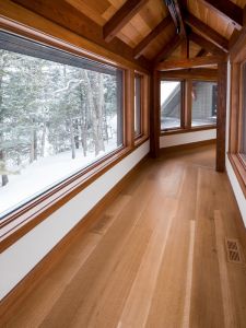 hardwood flooring white oak hallway