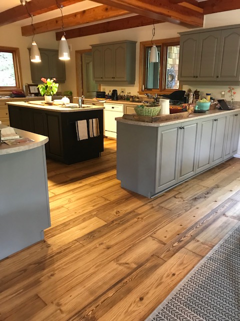River Reclaimed Pine Flooring, Wide Plank Hardwood Flooring Canada
