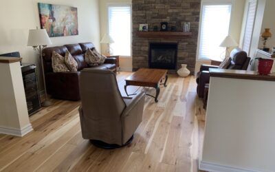 Almonte Renovation Features Logs End Hickory Flooring