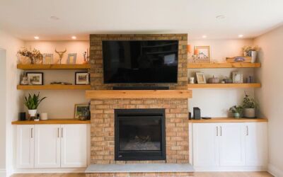 Johnston Family Kitchen Features Logs End Flooring