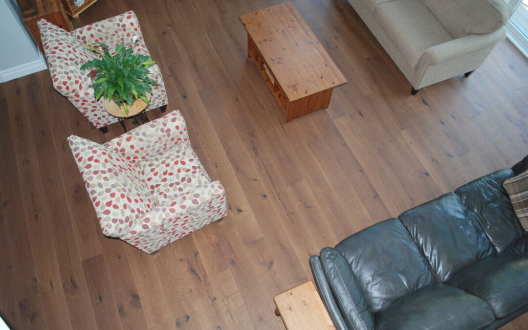 Custom Built Dream Home Features Logs End French Oak Flooring