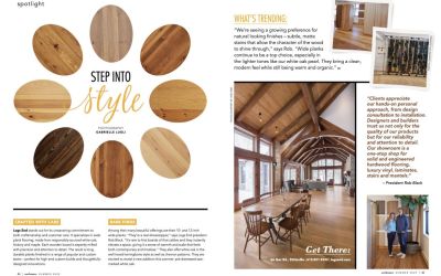 Logs End Spotlighted in Our Homes (Ottawa) Magazine