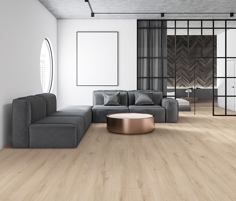 light coloured vinyl flooring